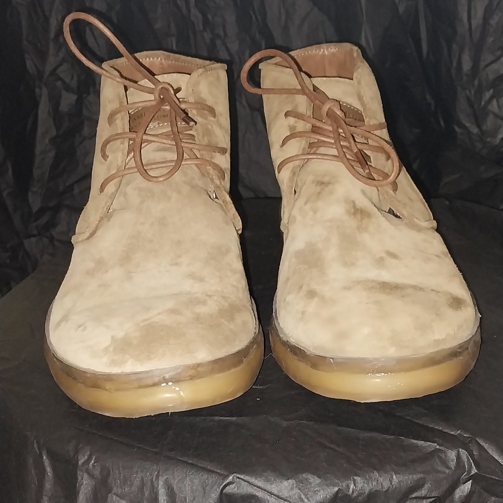 HAMPTON desert-brown suede chukka boots Men's Size 8